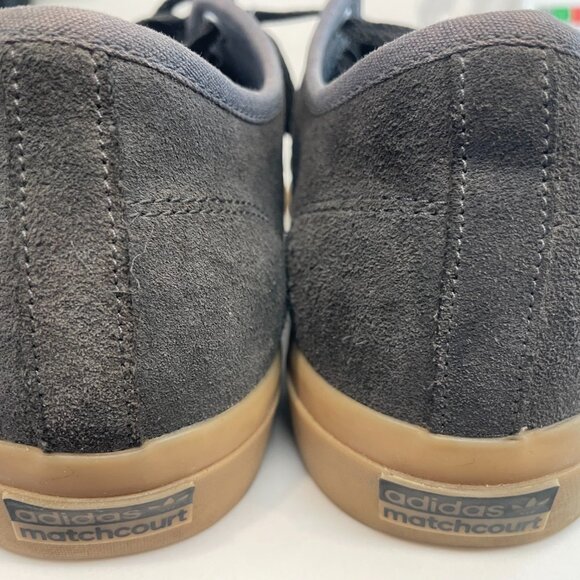 Adidas Matchcourt Shoes Grey / Cloud White / Gum – Men's Size 11 US I Worn Once - Picture 3 of 4
